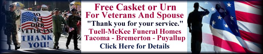 Free casker or urn for veterans and spouses Tacoma Bremerton Puyallup - image